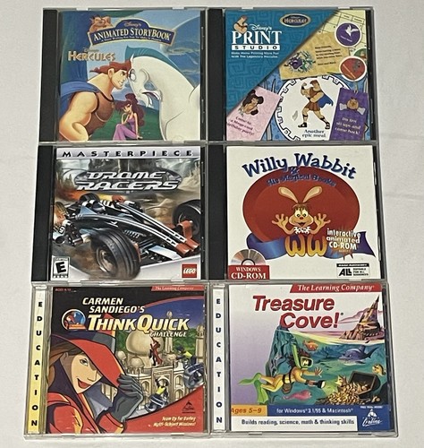 Lot vintage pc games - of, 6